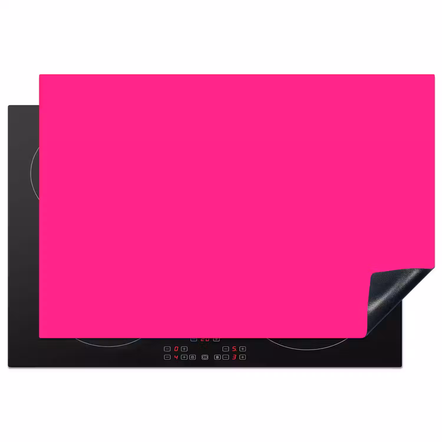 Hot - Fuchsia - Roze Inductie beschermer vinyl 3mm klein 276 -3d