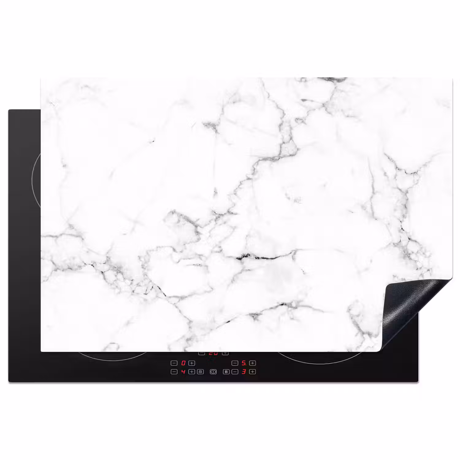 Klassieke Marmeren Eenvoud Inductie beschermer vinyl 3mm klein -3d