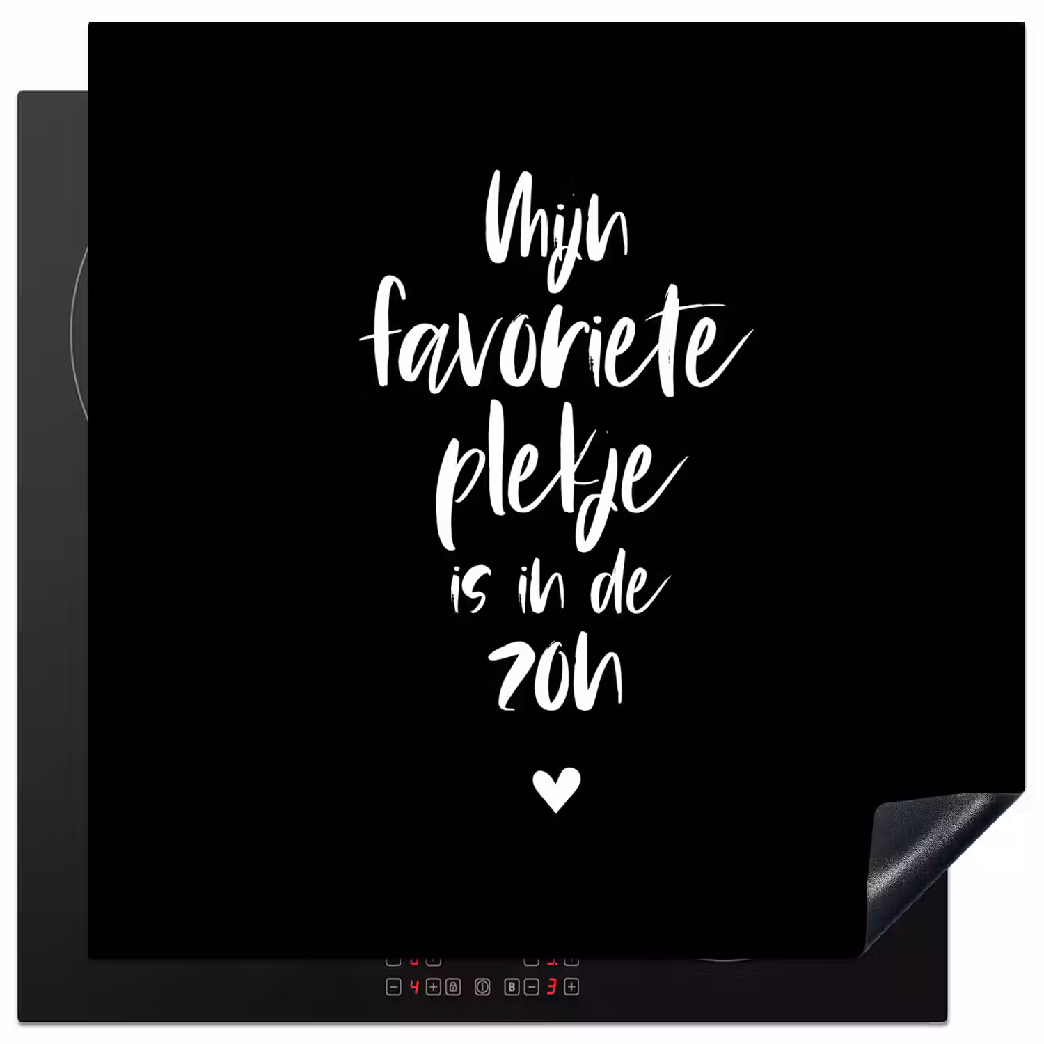 Mijn favoriete plekje is in de zon - Zomer - Tekst - Quotes Inductie beschermer vinyl 3mm middel -3d