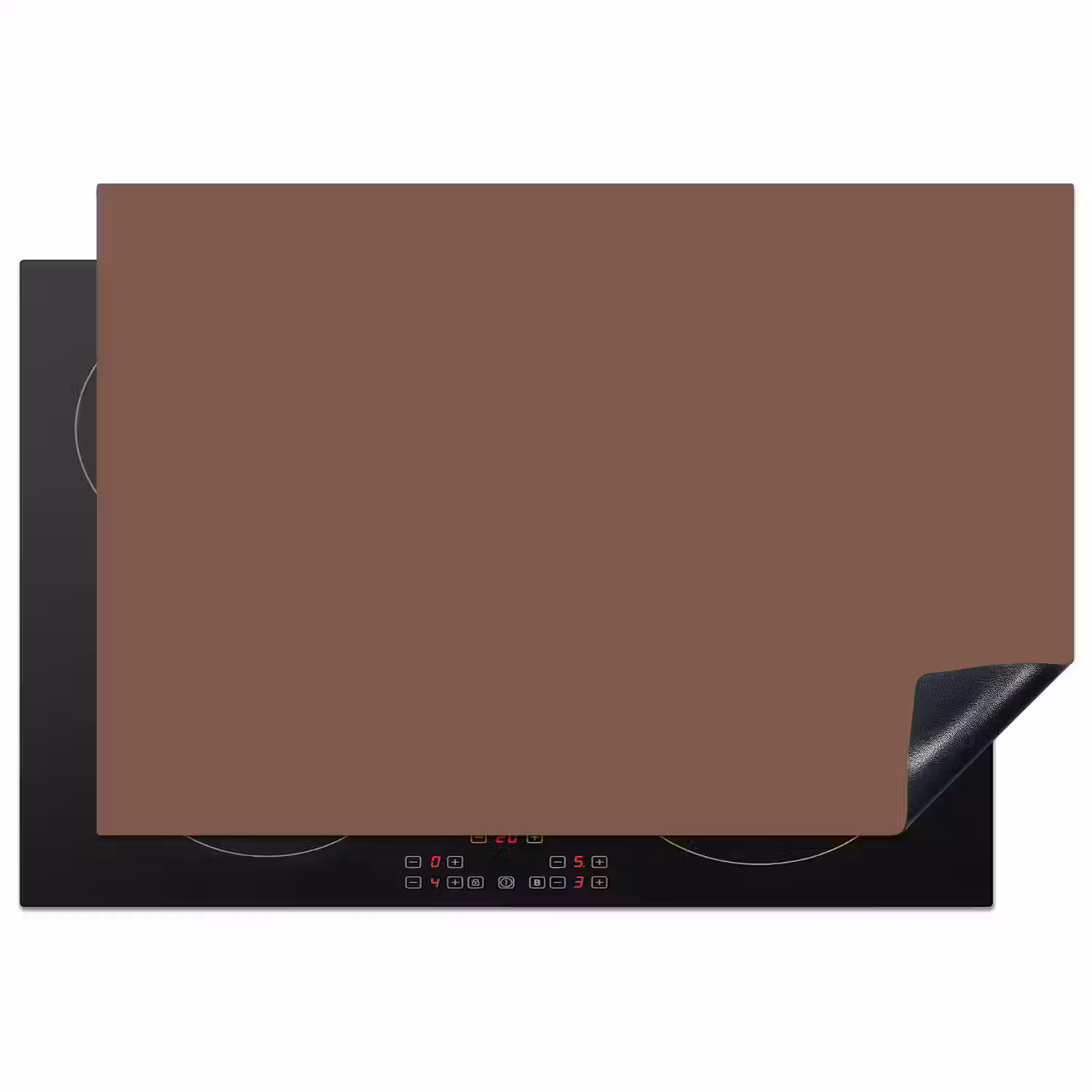 Muted - Chestnut - Bruin Inductie beschermer vinyl 3mm klein 276 -3d