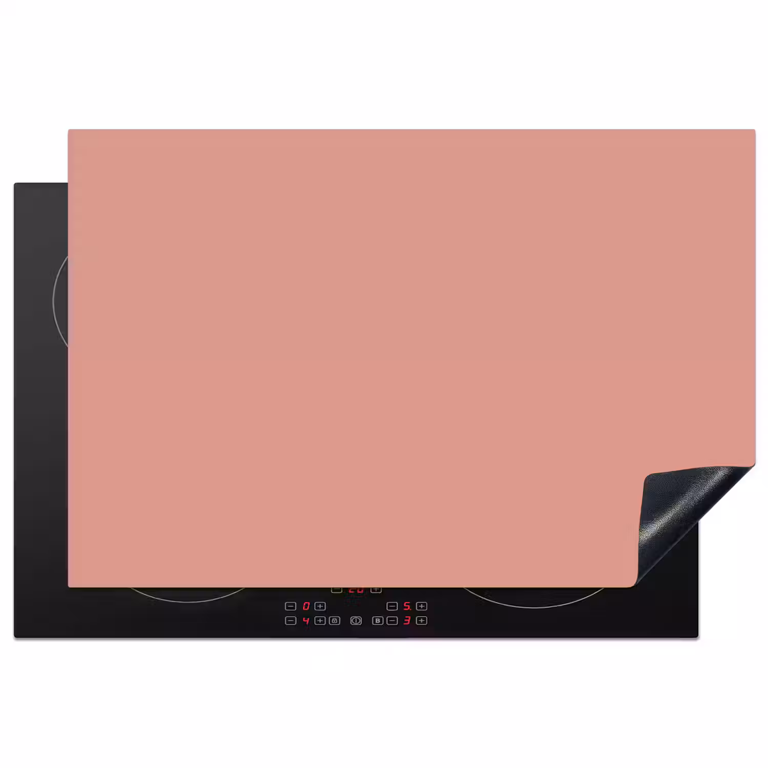 Muted - Salmon - Koraal Inductie beschermer vinyl 3mm klein 276 -3d