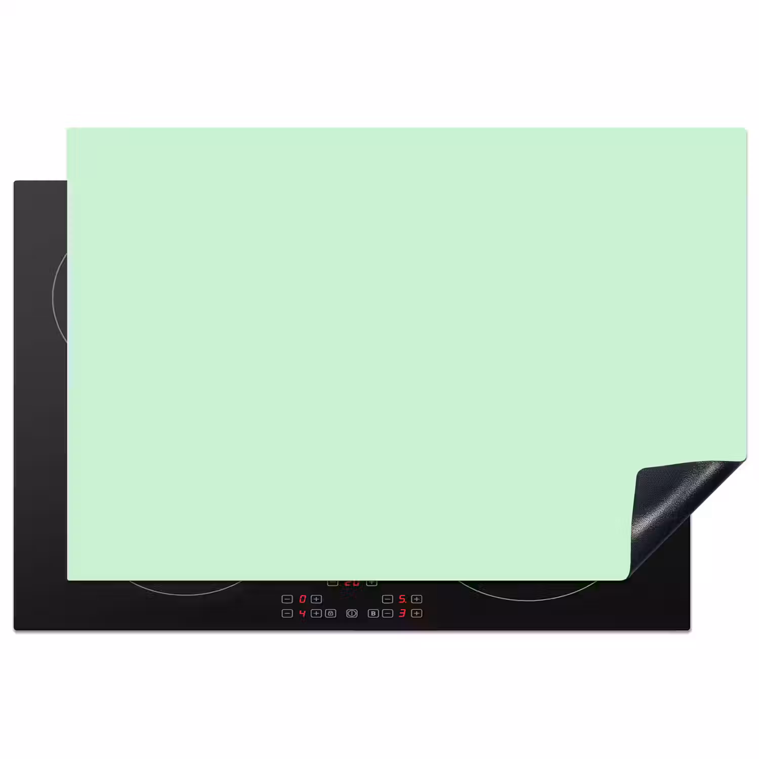 Pale - Mint - Groen Inductie beschermer vinyl 3mm klein 276 -3d