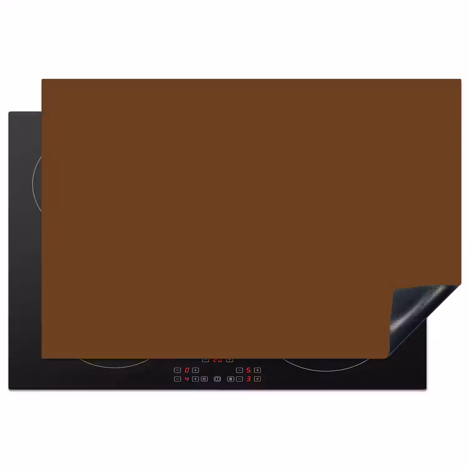 Rich - Espresso - Bruin Inductie beschermer vinyl 3mm klein 276 -3d