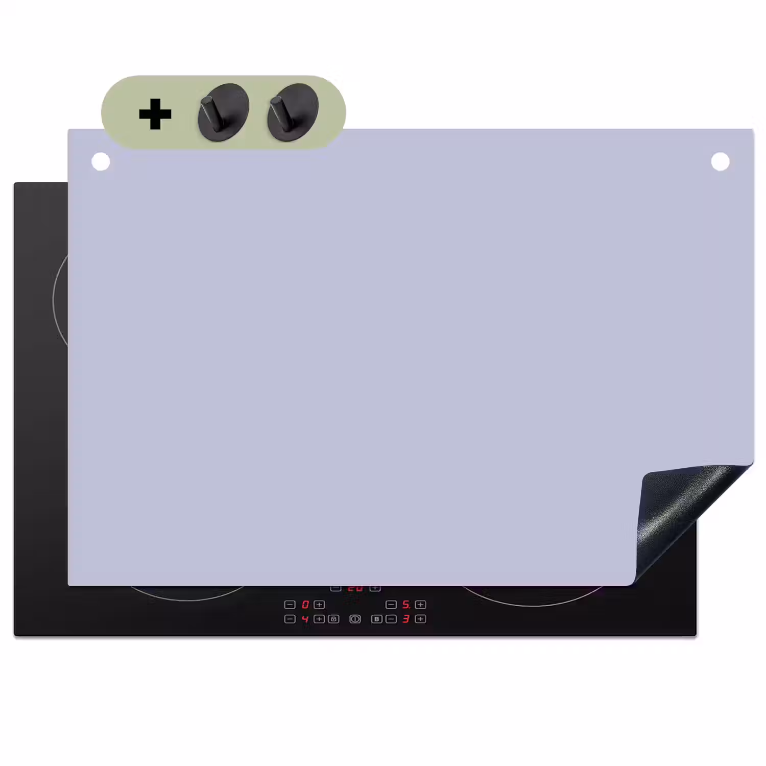Chalky - Lavender - Paars Inductie beschemer met haakjes klein 777 -3d
