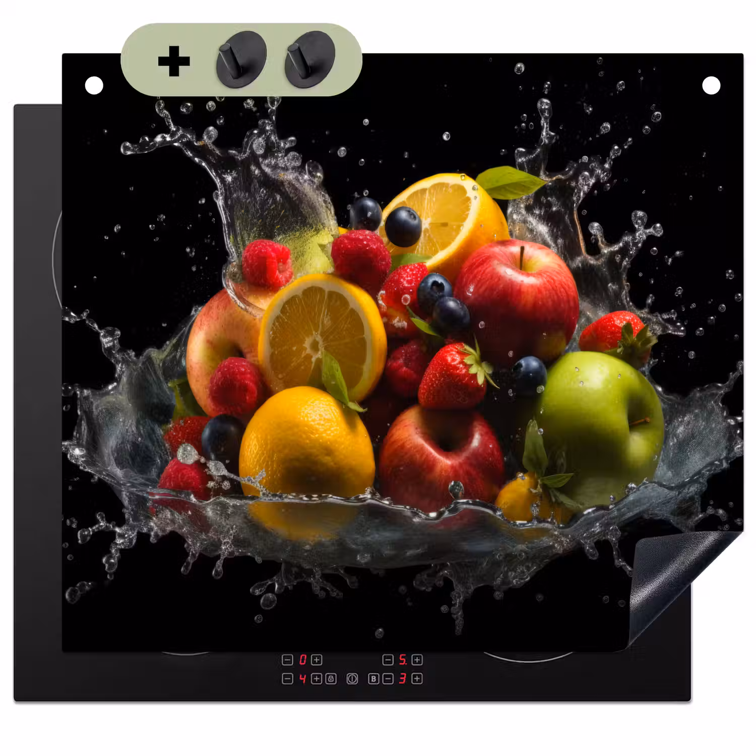 Fruit - Appel - Sinaasappel - Rode vruchten - Water Inductie beschemer met haakjes middel -3d