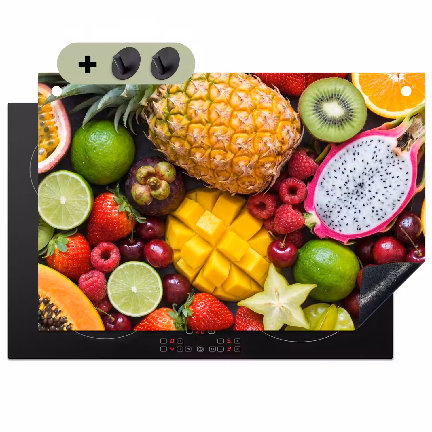 Fruit - Assortiment - Vers - Gezond - Kleurrijk Inductie beschemer met haakjes klein -3d