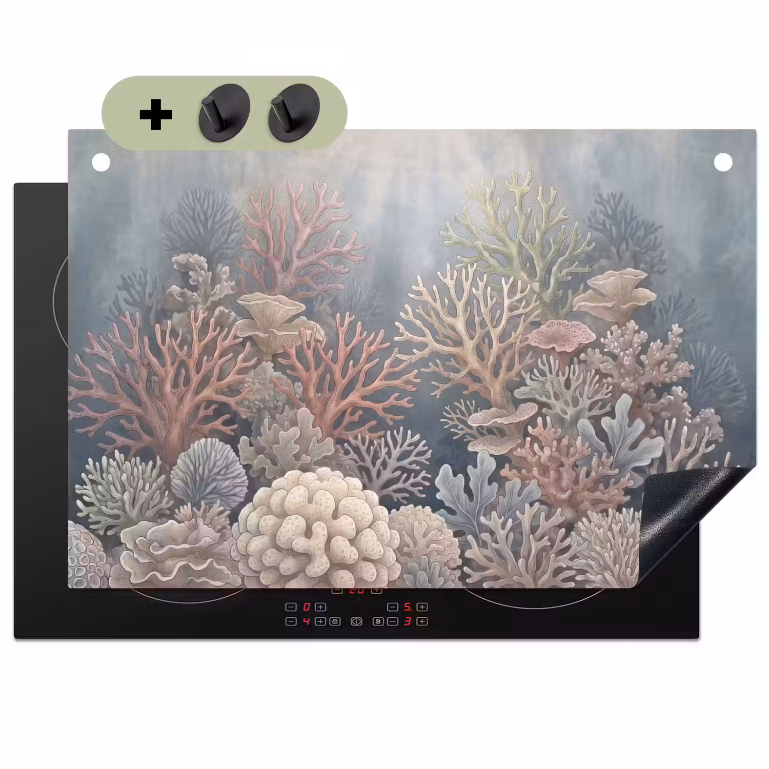 Koraal - Zeeleven - Onderwater - Illustratie - Natuur Inductie beschemer met haakjes klein -3d