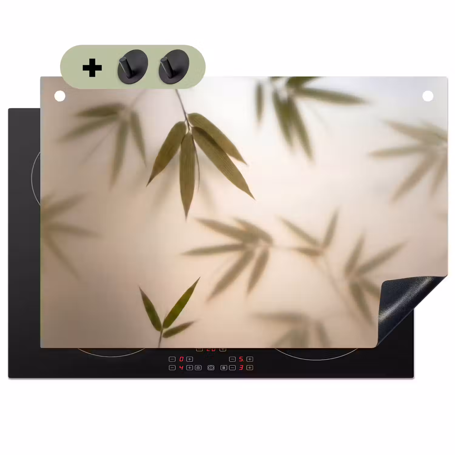 Planten - Bladeren - Natuur - Groen Inductie beschemer met haakjes klein -3d