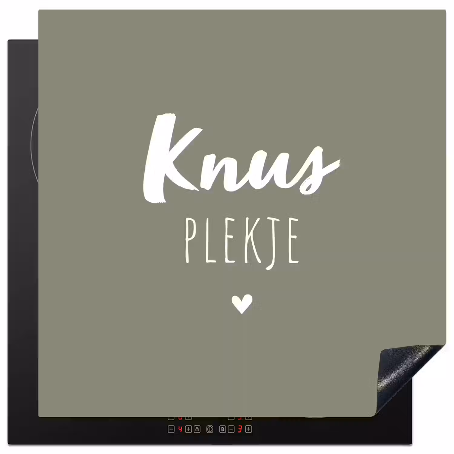 Spreuken - Knus plekje - Tekst - Zomer Inductie beschermer vinyl 3mm middel -3d