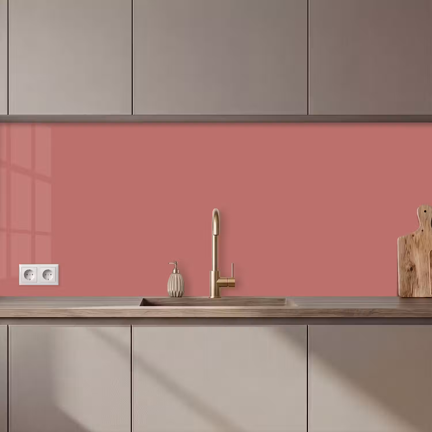 Ancient - Rose - Roze keuken achterwand 2 middel 871 zz_3dshopping