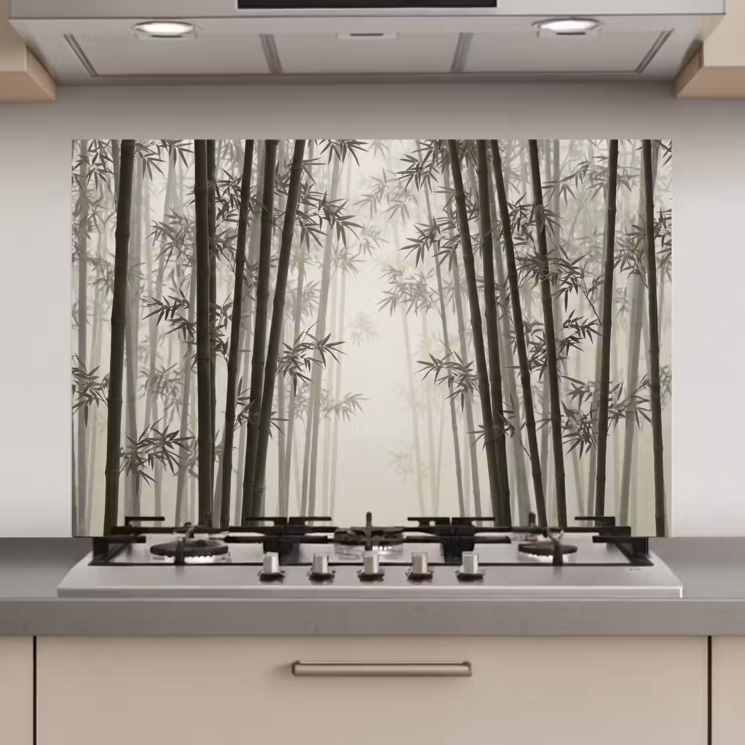 Bamboe - Bos - Mist - Natuur keuken achterwand spatscherm klein -3d_website