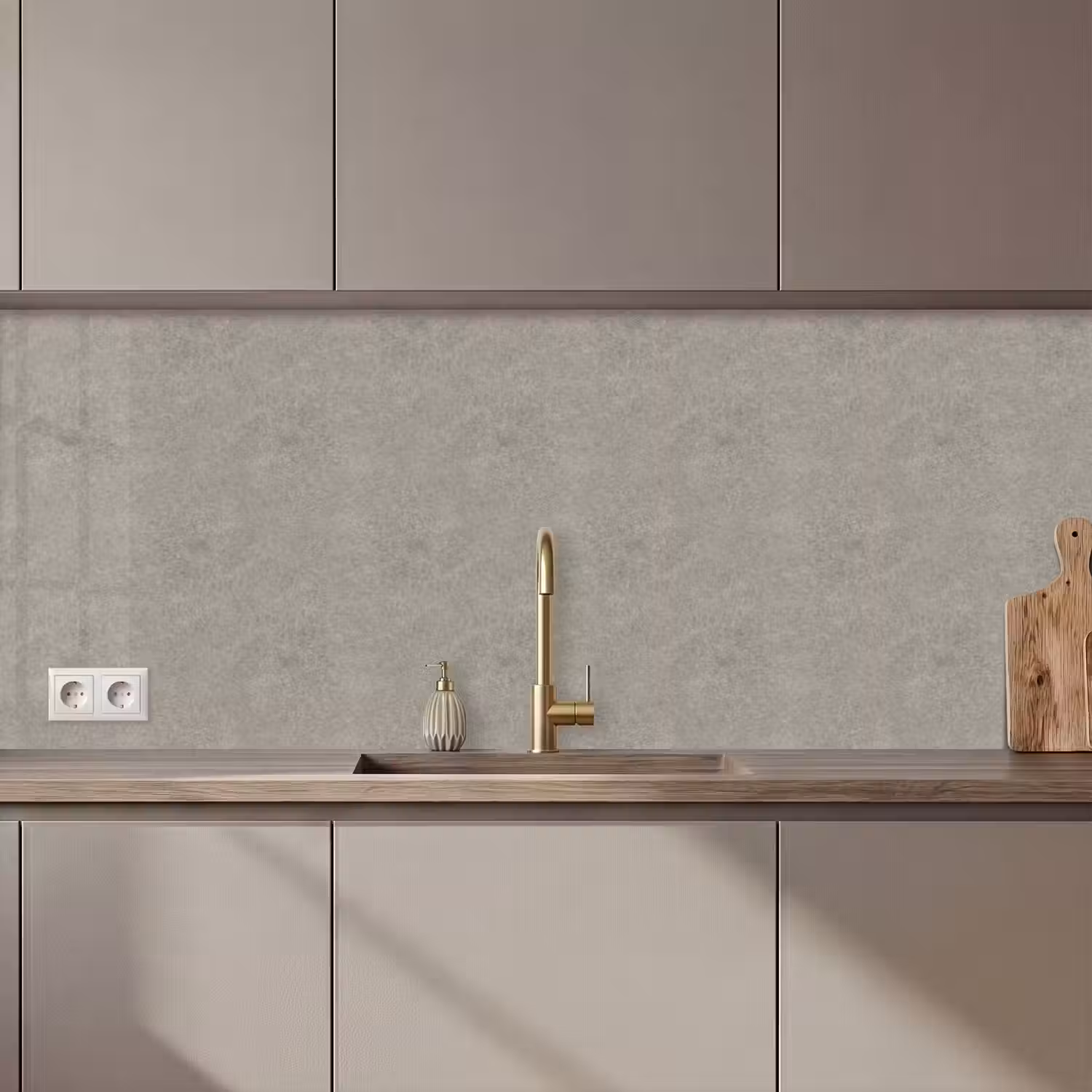 Beton - Grijs - Patronen - Industrieel keuken achterwand 2 middel 871 zz_3dshopping