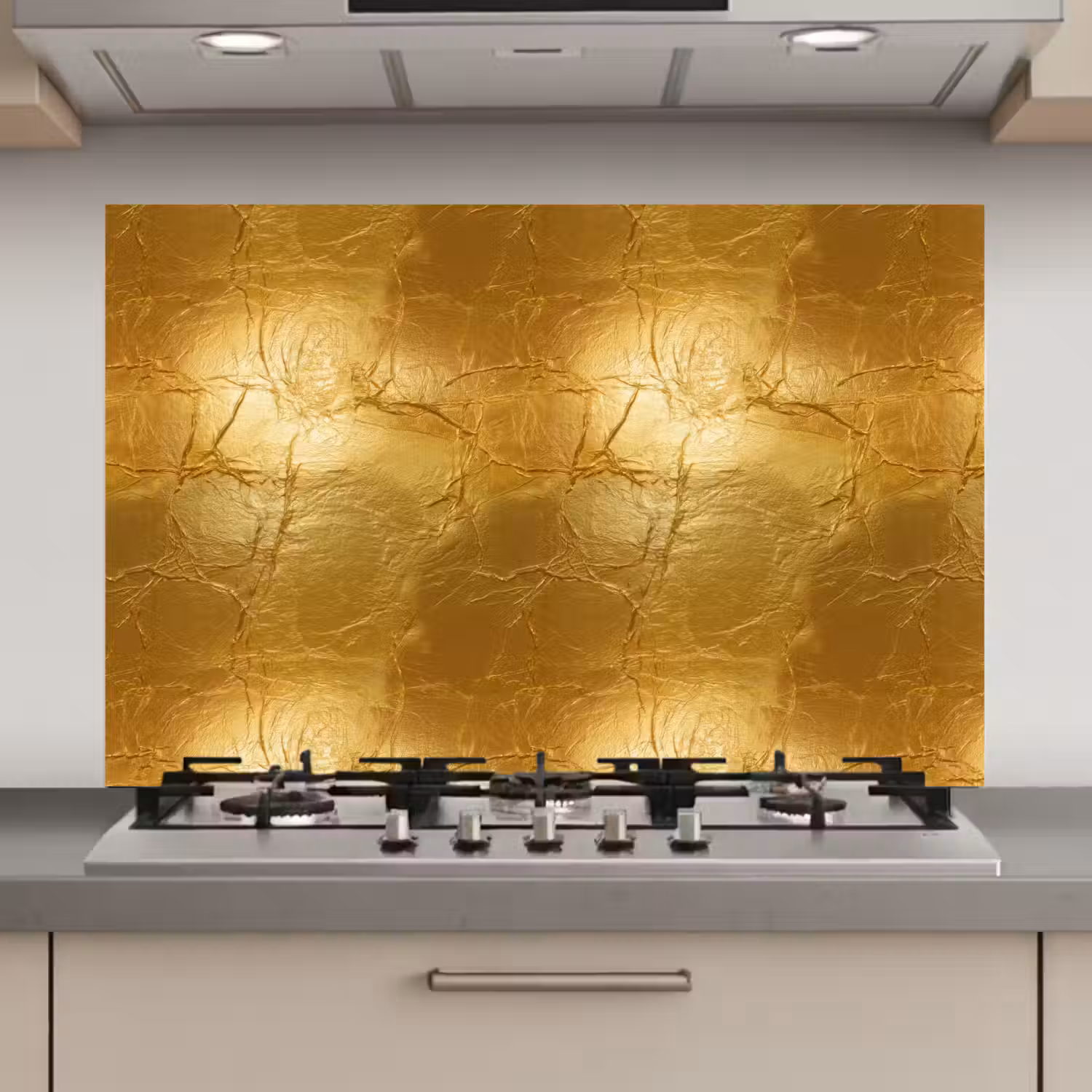 Bladgoud - Vintage - Textuur - Warm Goud keuken achterwand spatscherm klein 900 -3d_website