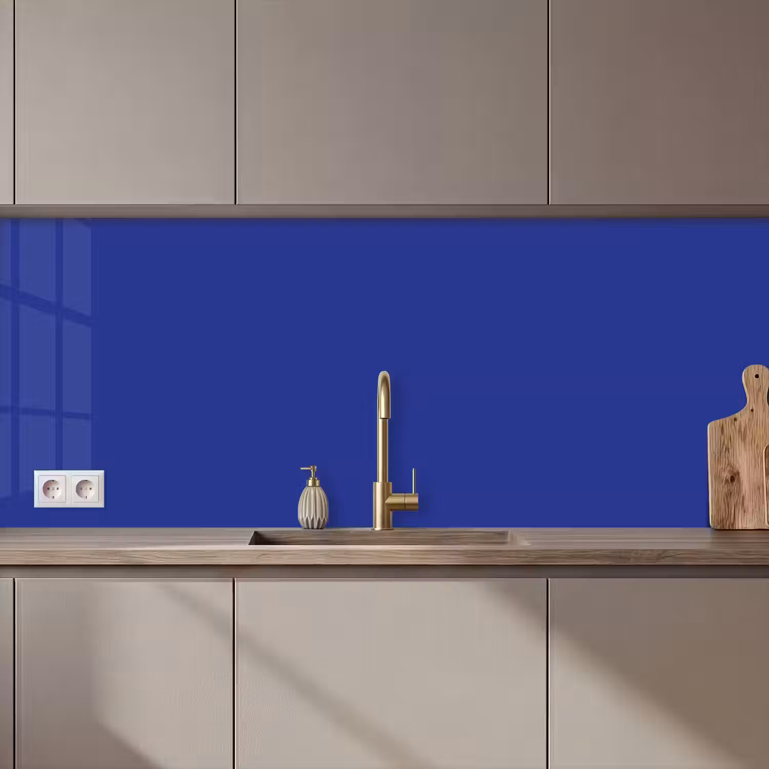 Blauw - Effen kleur - Donkerblauw keuken achterwand 2 middel 871 zz_3dshopping