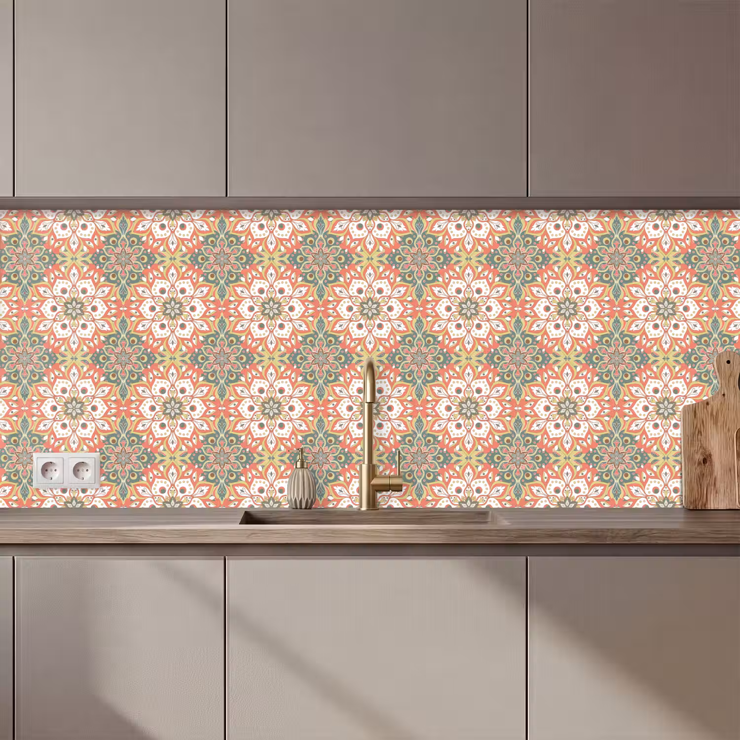 Bloemen - Mandala - Vintage - Patronen keuken achterwand 2 middel 871 zz_3dshopping