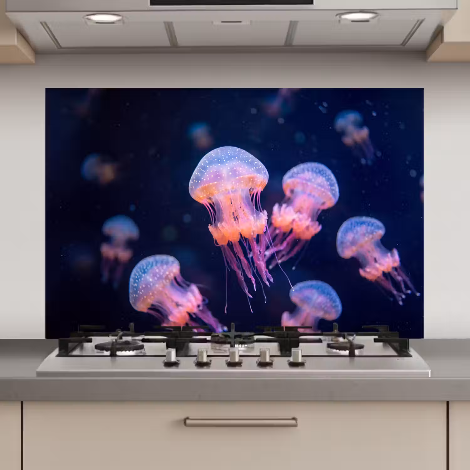 Dier - Onderwater - Natuur - Roze - Mysterieus keuken achterwand spatscherm klein -3d_website