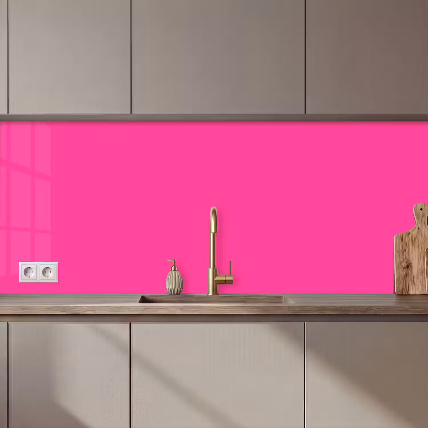 Electric - Magenta - Roze keuken achterwand 2 middel 871 zz_3dshopping