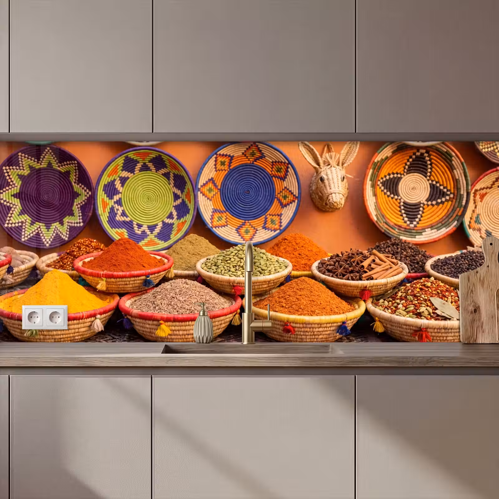 Keuken achterwand - Eten - Kleurrijk - Cultuur - Eten - Kleurrijk - Cultuur keuken achterwand 2 middel zz_3dshopping