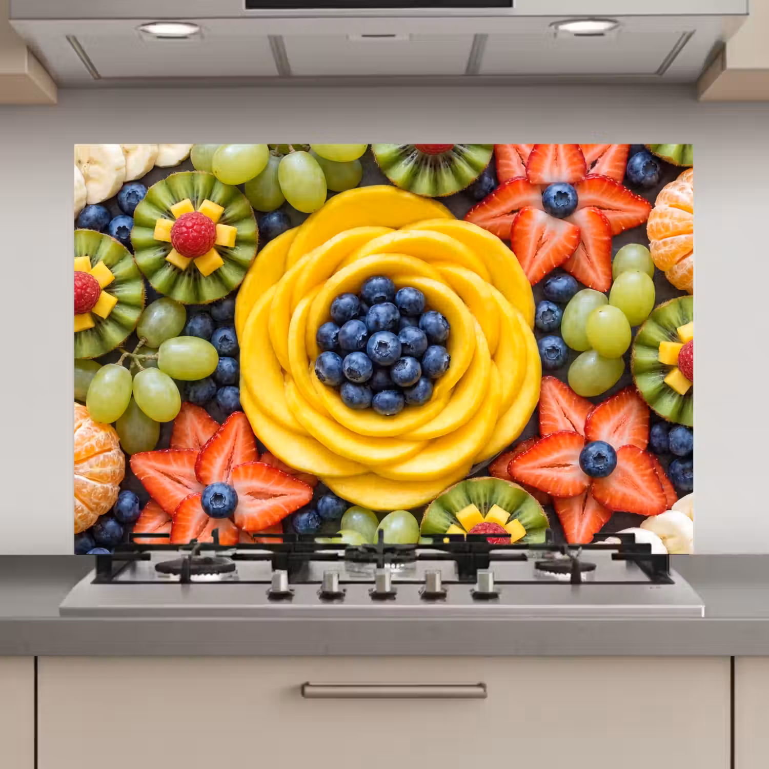 Fruit - Arrangement - Gezond - Kleurrijk - Eten keuken achterwand spatscherm klein -3d_website