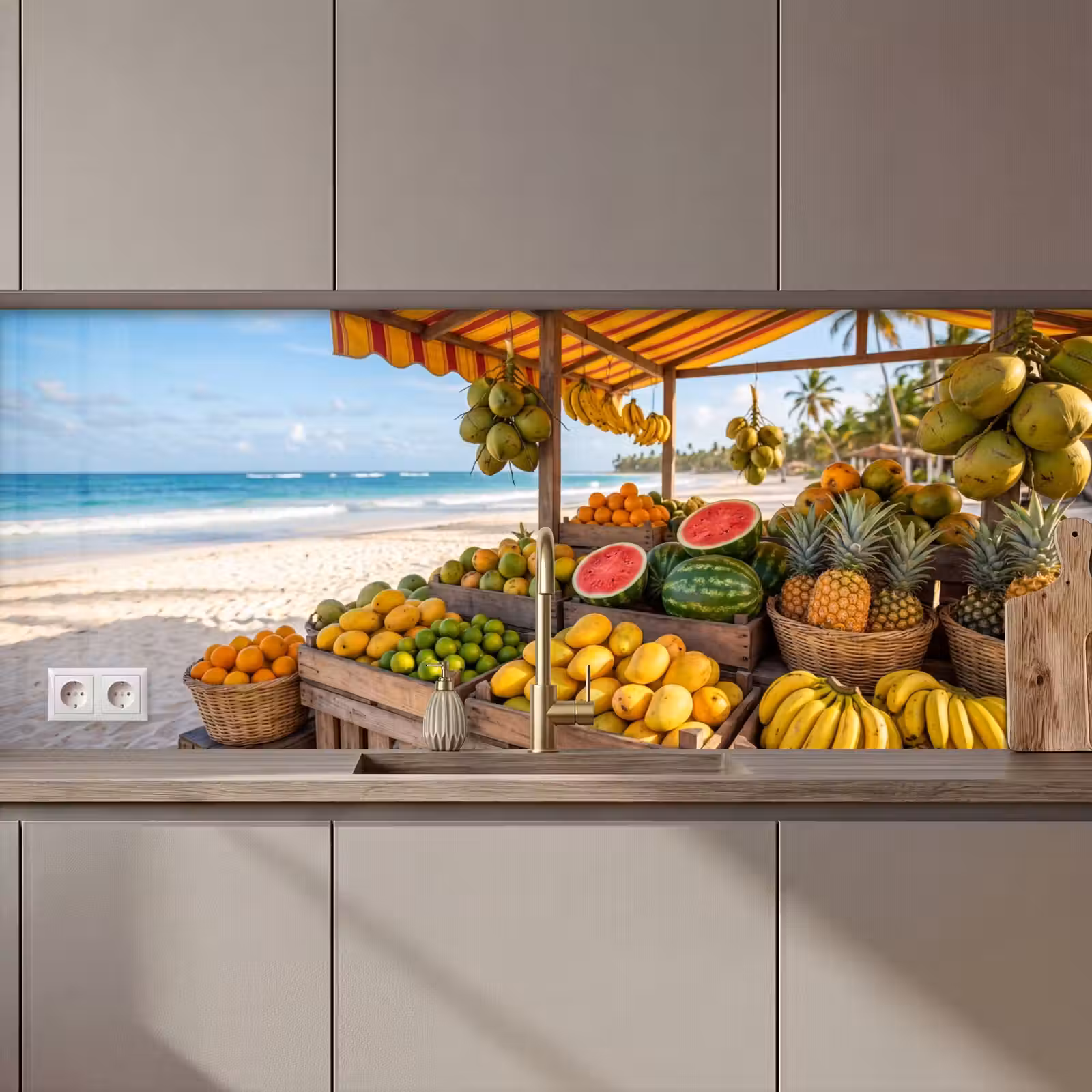 Keuken achterwand - Fruit - Strand - Tropisch - Fruit - Strand - Tropisch keuken achterwand 2 middel zz_3dshopping
