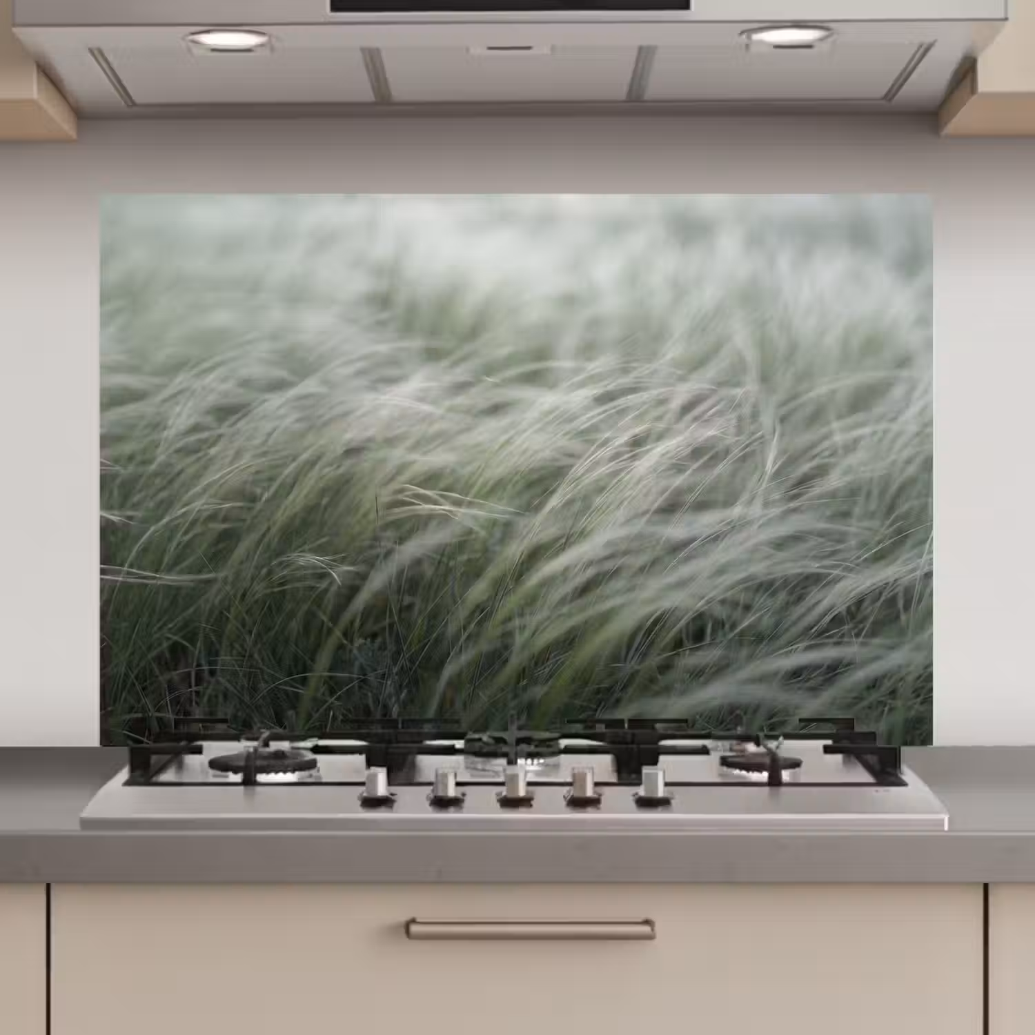 Gras - Wazig - Natuur - Groen - Zacht keuken achterwand spatscherm klein -3d_website