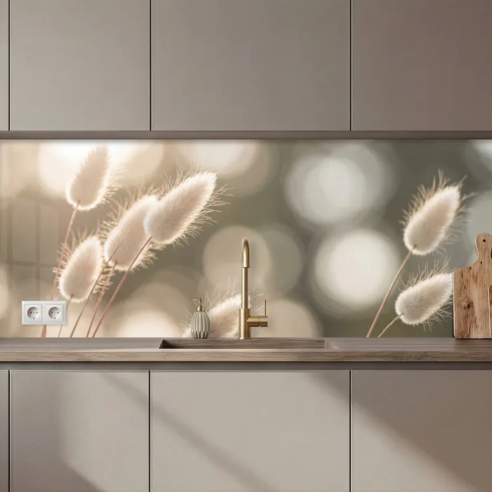 Hazestaartgras - Wit - Zonlicht keuken achterwand 2 middel zz_3dshopping