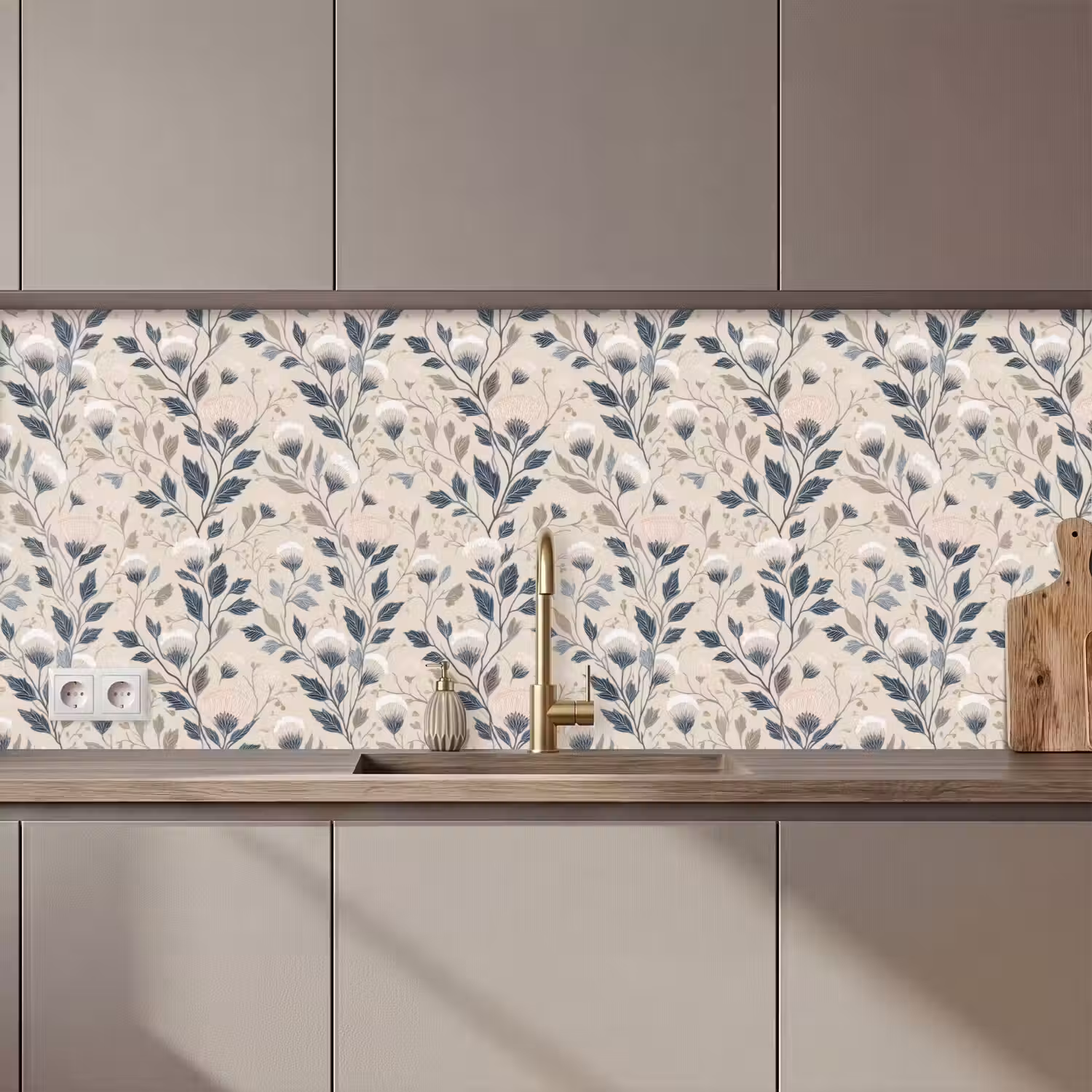 Klassiek - Botanisch - Kleurrijk keuken achterwand 2 middel 871 zz_3dshopping