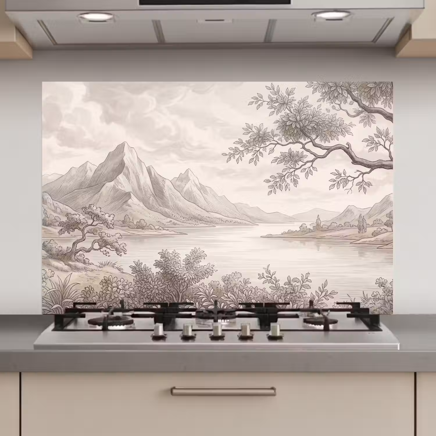 Landschap - Bergen - Meer - Natuur keuken achterwand 2 middel zz_3dshopping