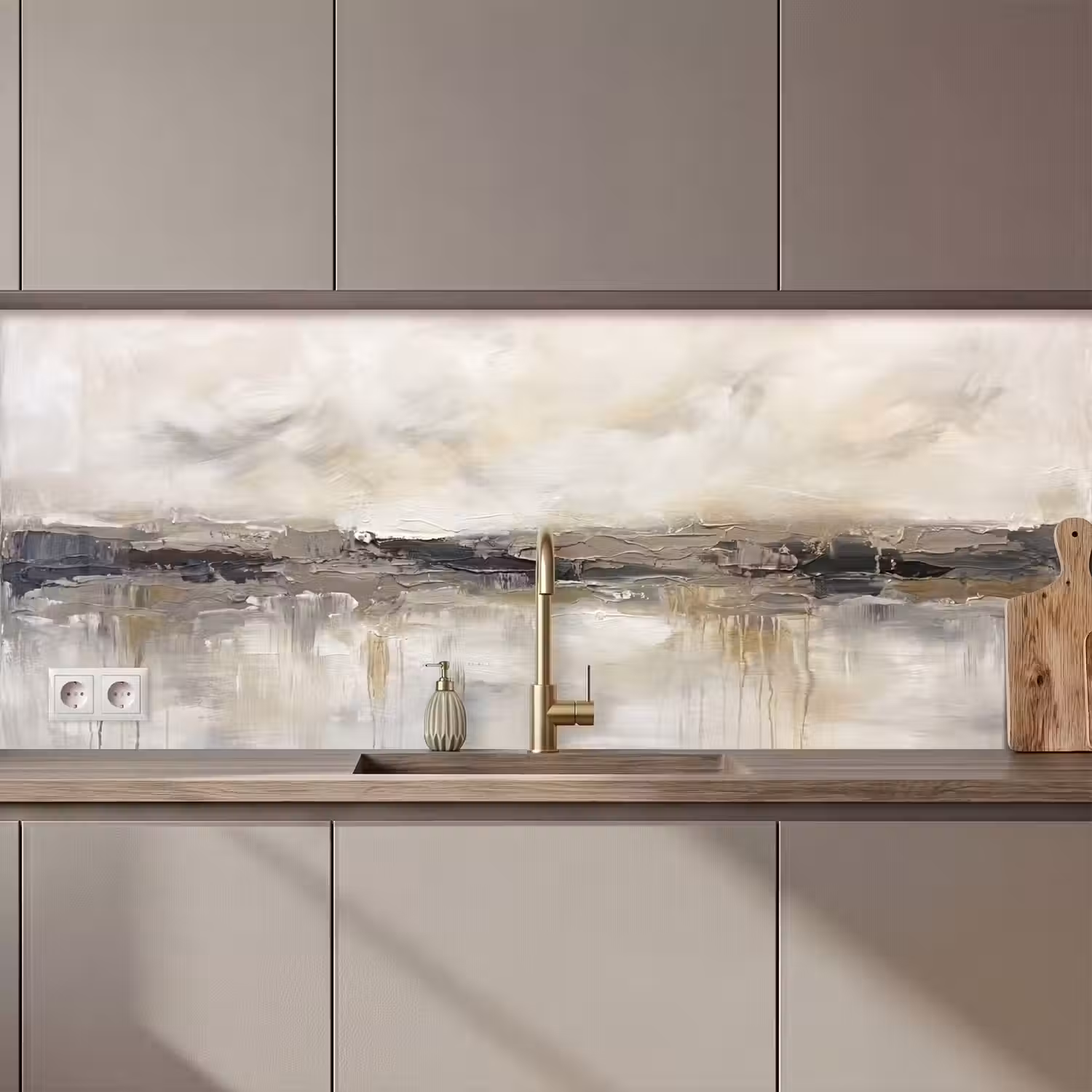 Landschap - Horizon - Natuur - Abstract - Neutraal keuken achterwand 2 middel zz_3dshopping