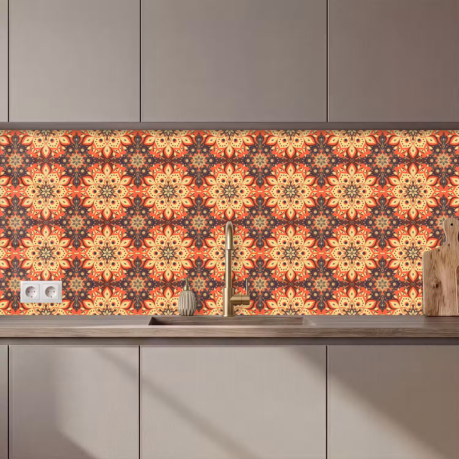 Mandala - Bohemian - Design keuken achterwand 2 middel 871 zz_3dshopping