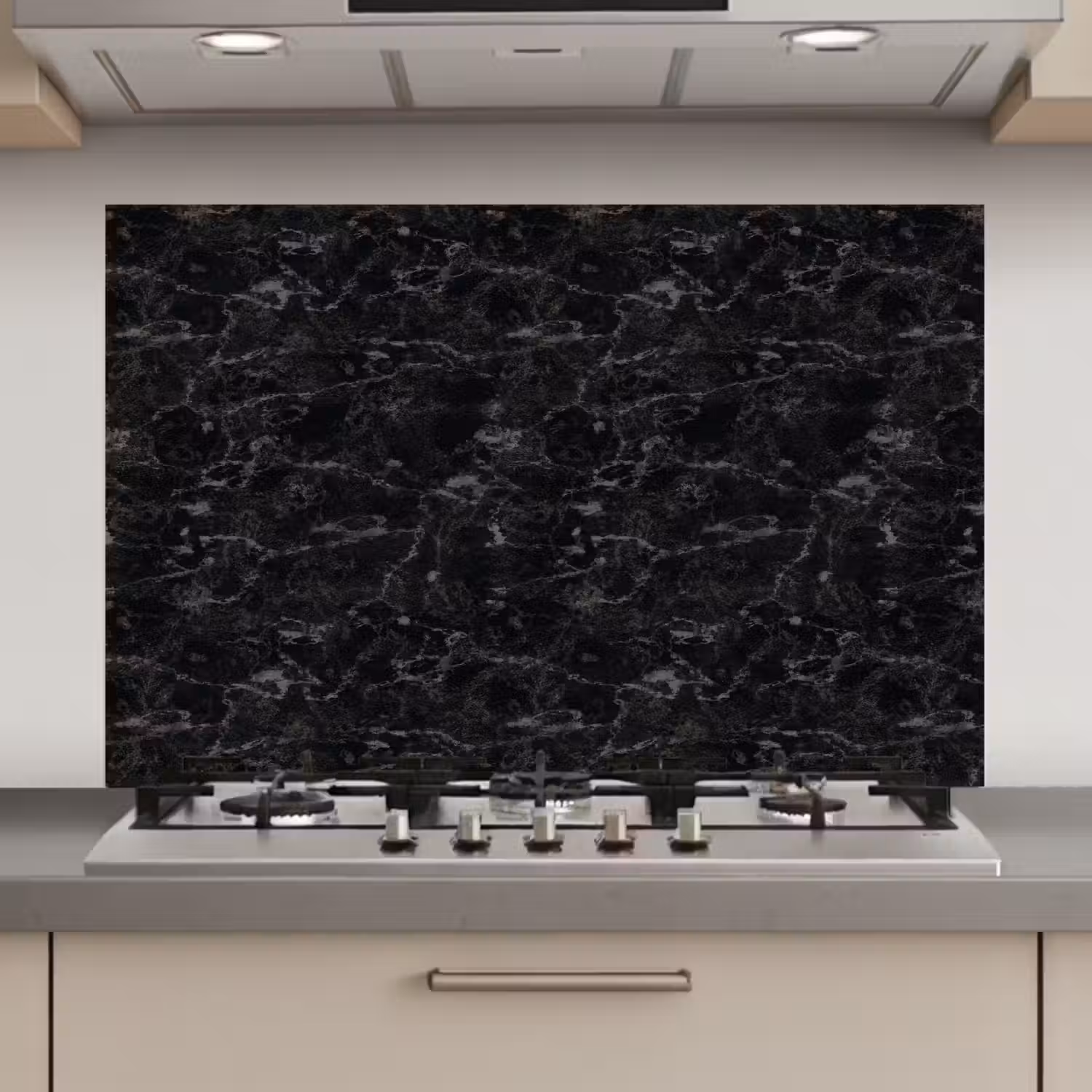 Marmer - Aders - Zwart keuken achterwand spatscherm klein 900 -3d_website