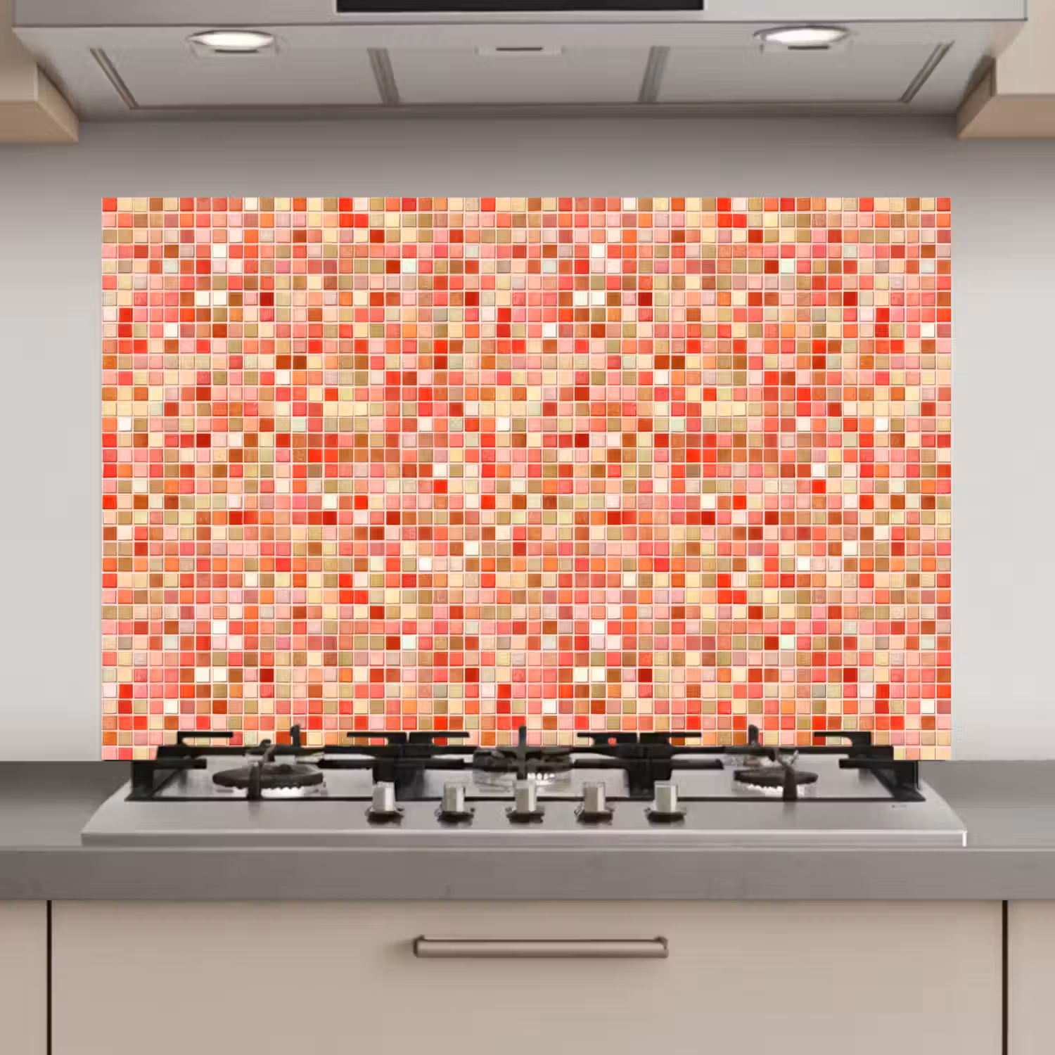 Mozaïek - Tegel - Patroon - Kleurrijk keuken achterwand spatscherm klein 900 -3d_website