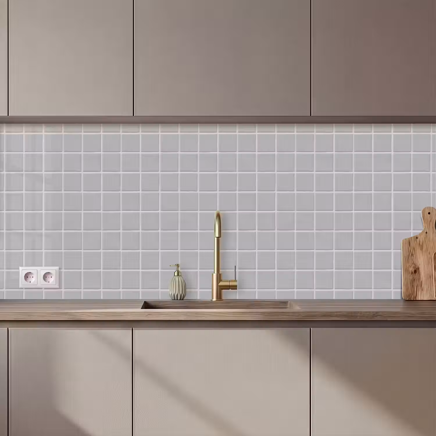 Mozaïek - Tegels - Grijs keuken achterwand 2 middel 871 zz_3dshopping