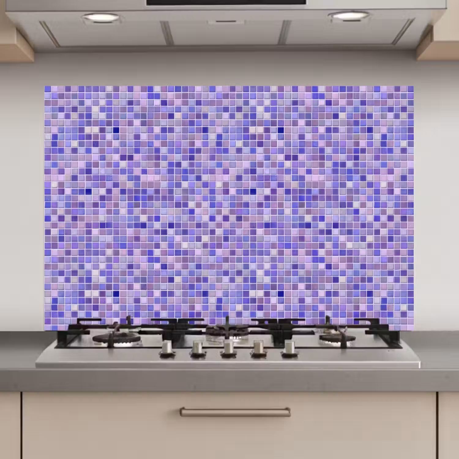 Mozaïek - Tegels - Lila - Amethist keuken achterwand spatscherm klein 900 -3d_website