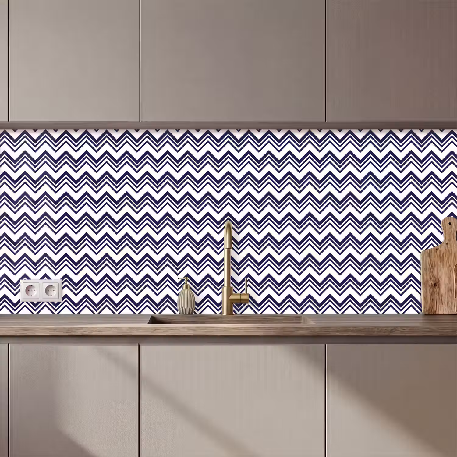 Oceaan - Golven - Blauw - Wit keuken achterwand 2 middel 871 zz_3dshopping