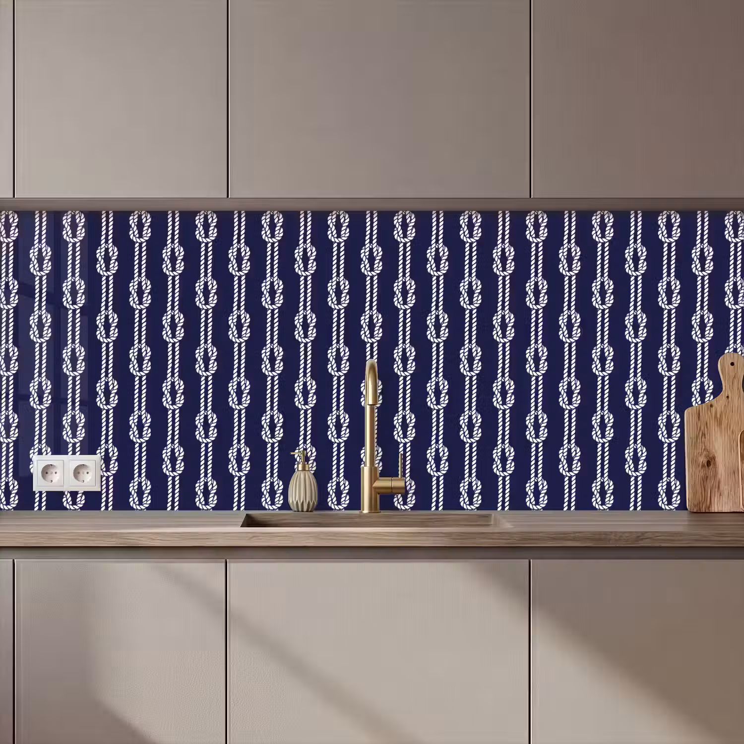 Oceaan - Touw - Blauw - Wit keuken achterwand 2 middel 871 zz_3dshopping