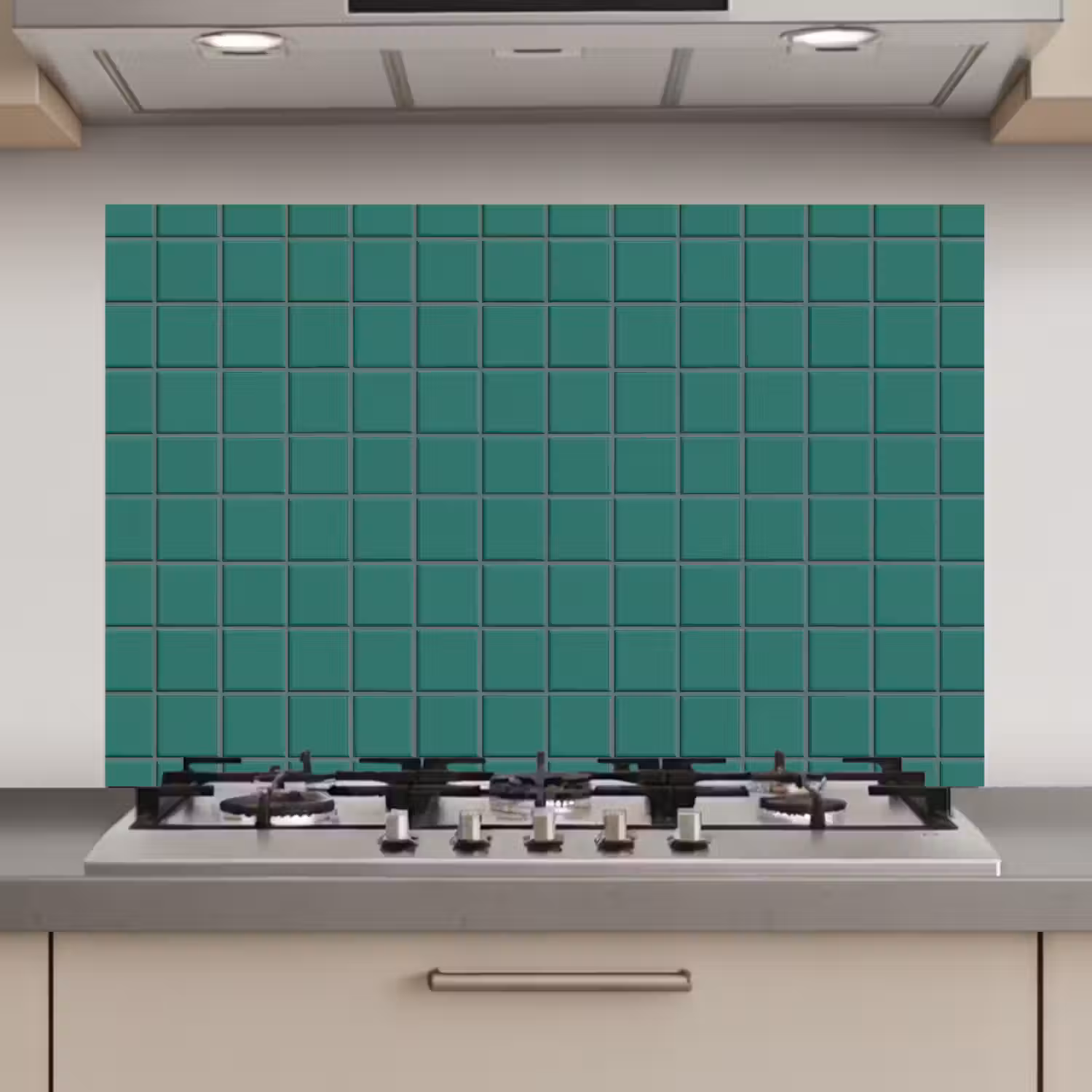 Patroon - Patroon - Smaragd keuken achterwand spatscherm klein 900 -3d_website
