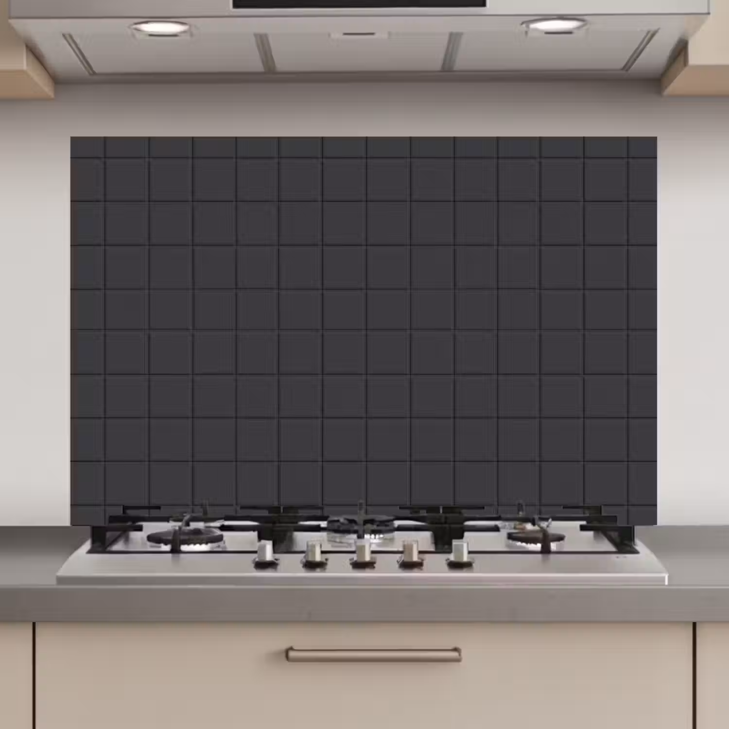Patroon - Tegel - Antraciet keuken achterwand spatscherm klein 900 -3d_website