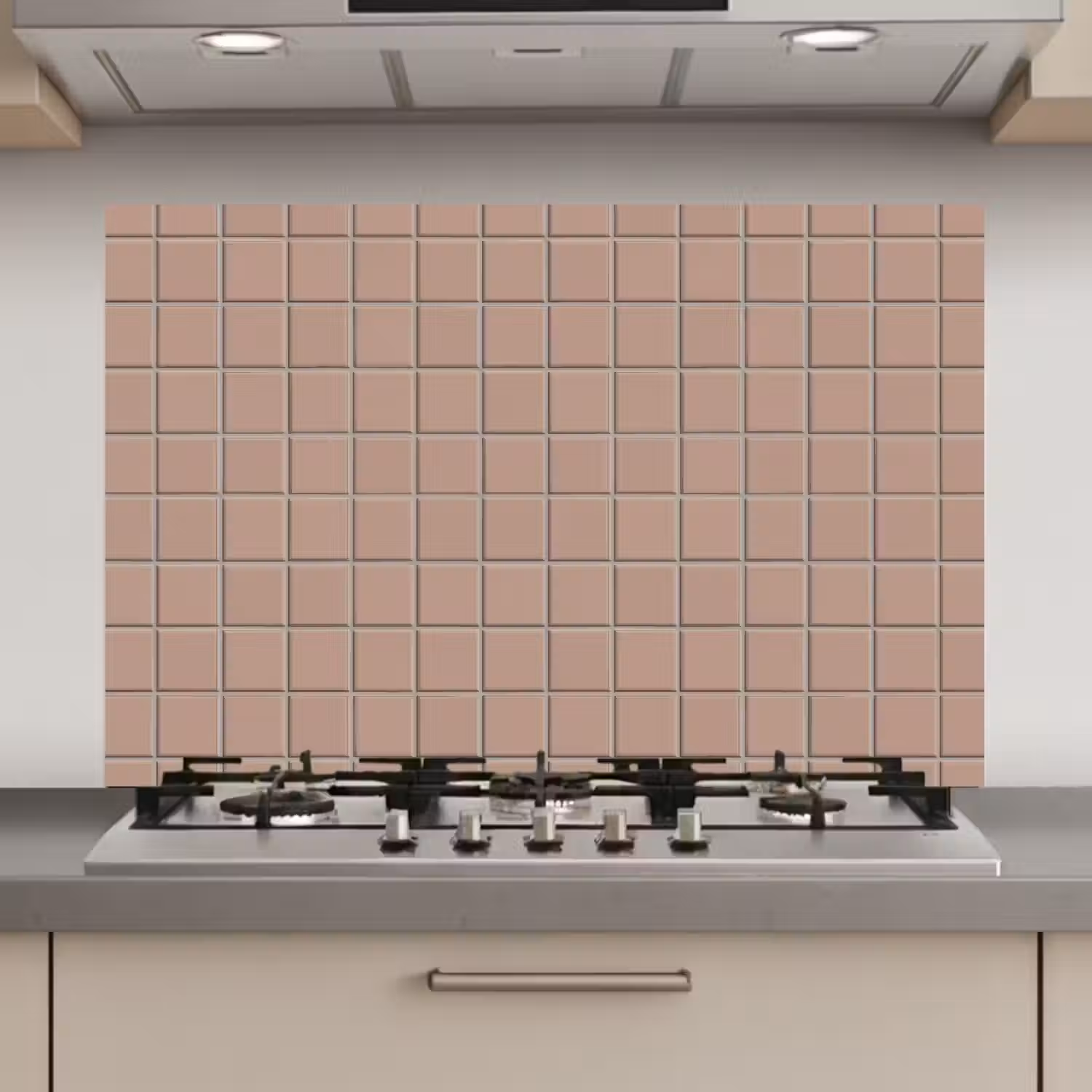 Patroon - Tegel - Oudroze keuken achterwand spatscherm klein 900 -3d_website