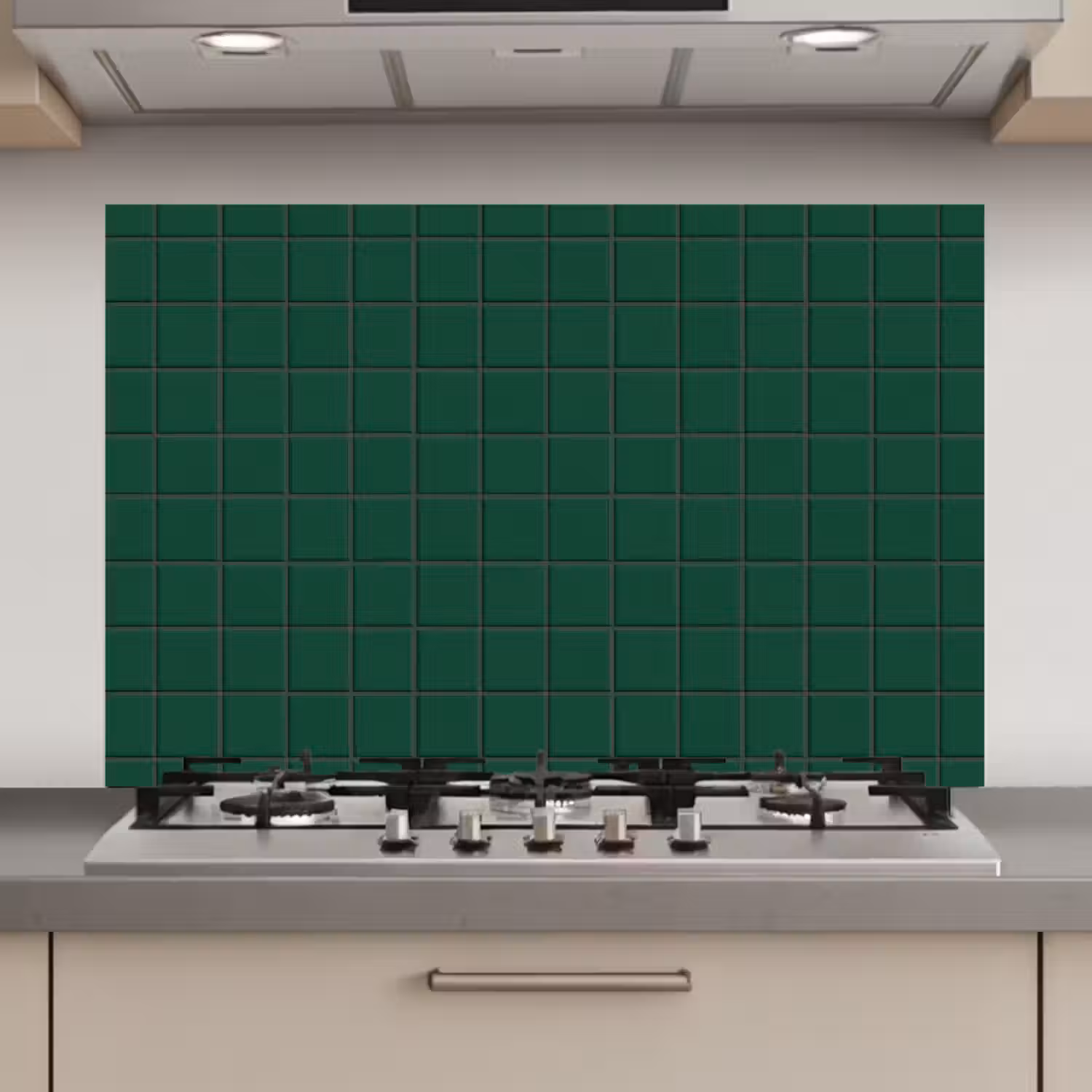 Patroon - Tegels - Dennen - Groen keuken achterwand spatscherm klein 900 -3d_website