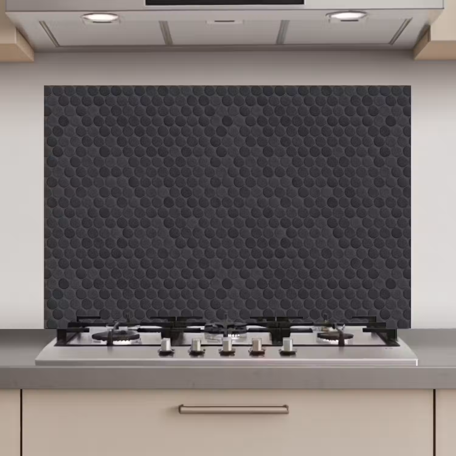 Penny - Mozaïek - Donkergrijs keuken achterwand spatscherm klein 900 -3d_website