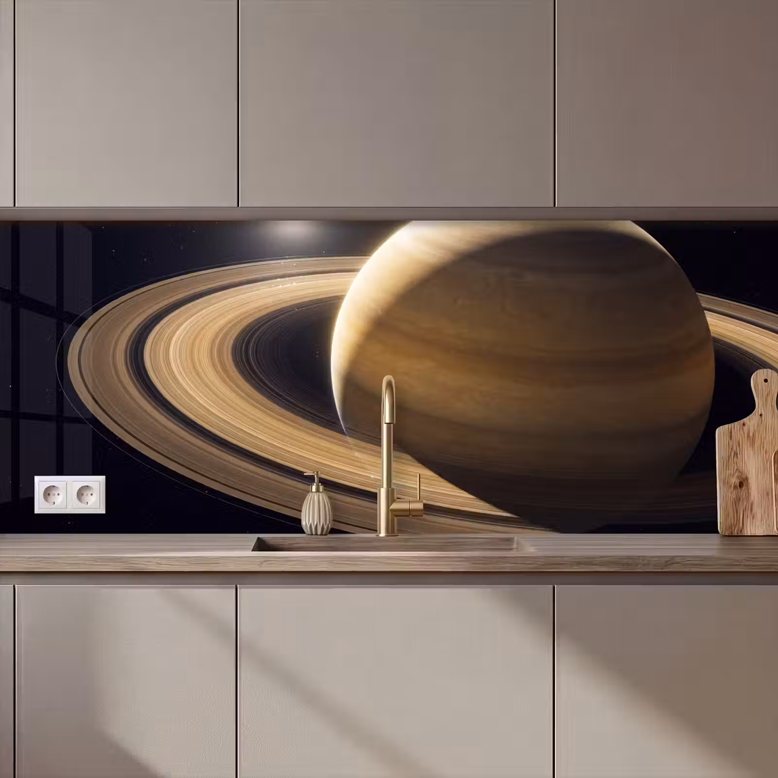 Keuken achterwand - Planeet - Ringen - Ruimte - Planeet - Ringen - Ruimte keuken achterwand 2 middel zz_3dshopping