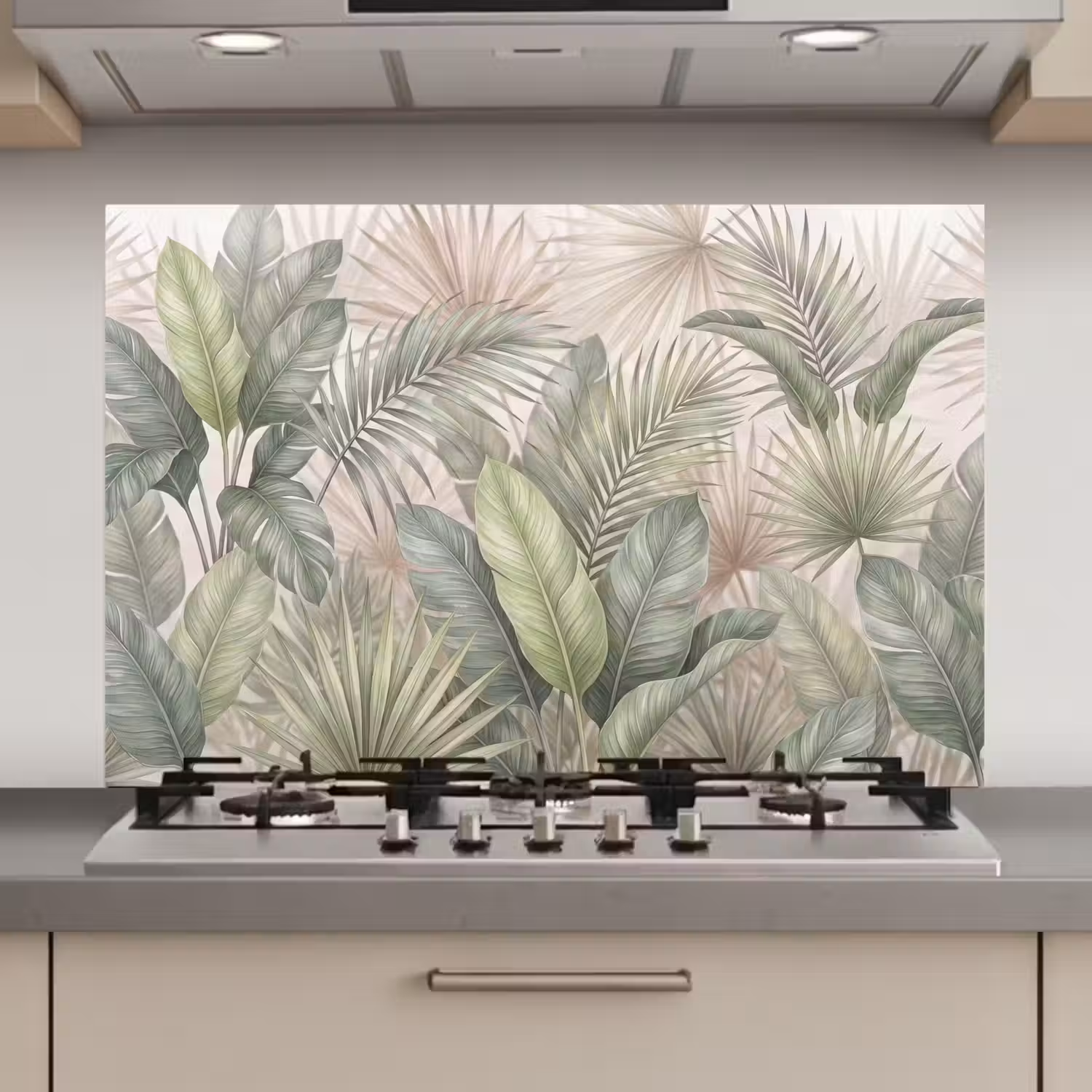 Planten - Tropisch - Bladeren - Groen - Natuur keuken achterwand spatscherm klein -3d_website