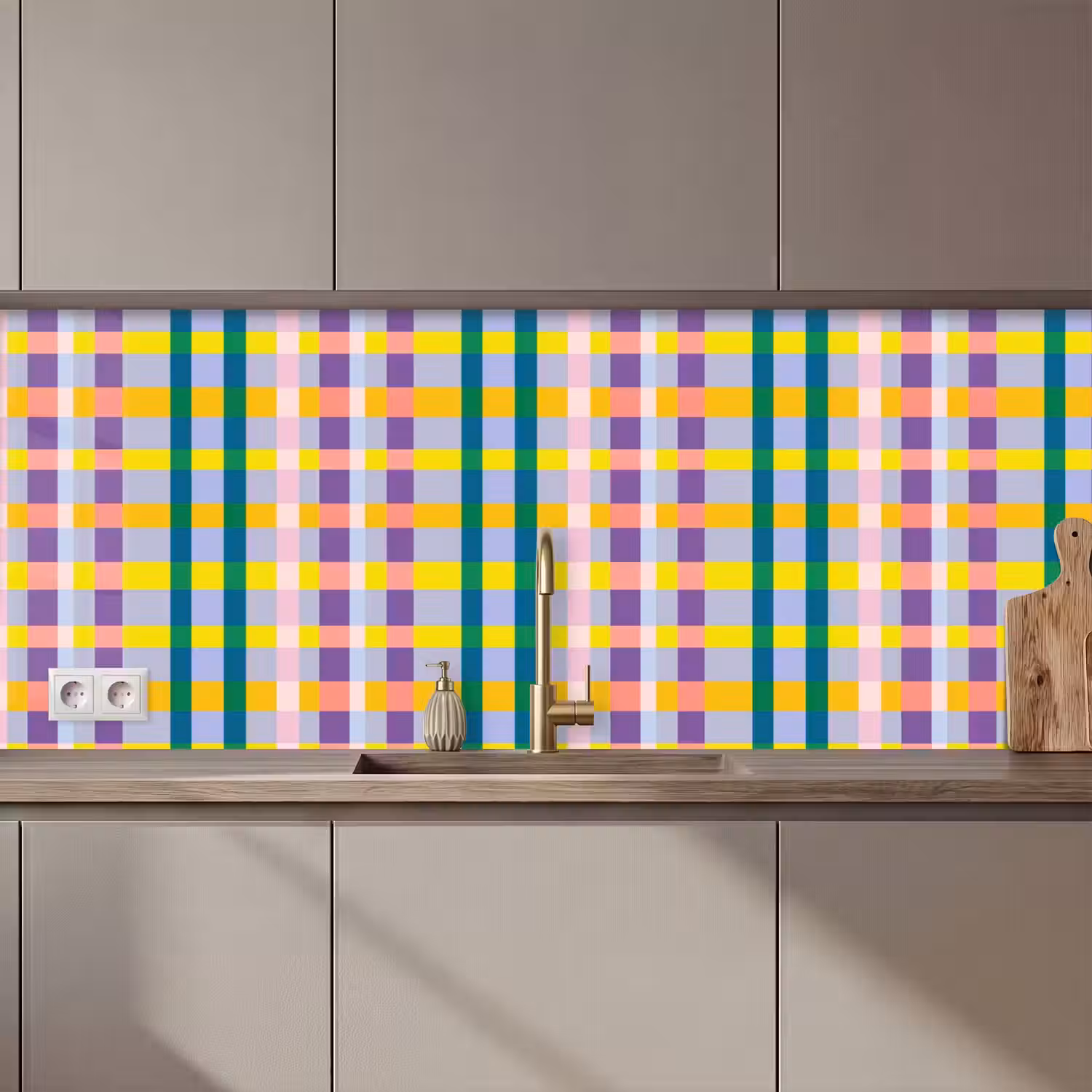Ruit - Patroon - Kleurrijk keuken achterwand 2 middel 871 zz_3dshopping
