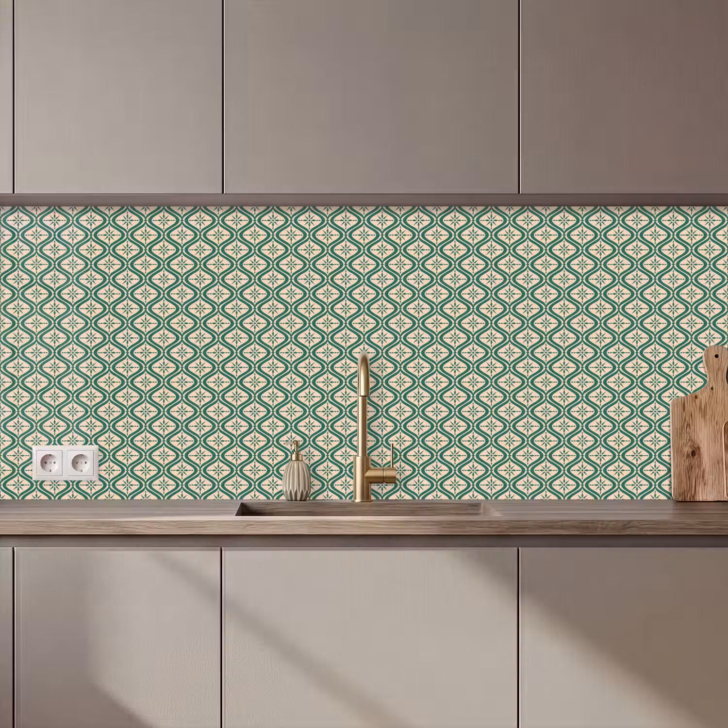 Sneeuwvlok - Winter - Vintage - Patroon - Kerst keuken achterwand 2 middel 871 zz_3dshopping