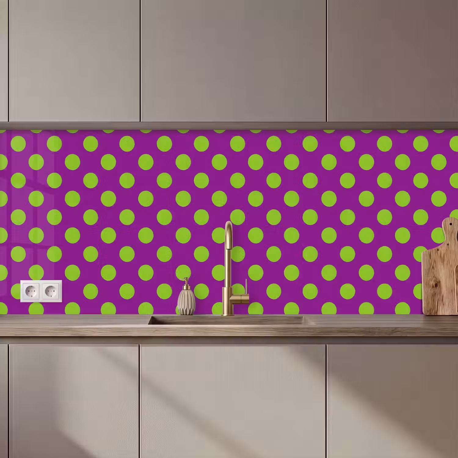 Stippen - Klassiek - Groen keuken achterwand 2 middel 871 zz_3dshopping