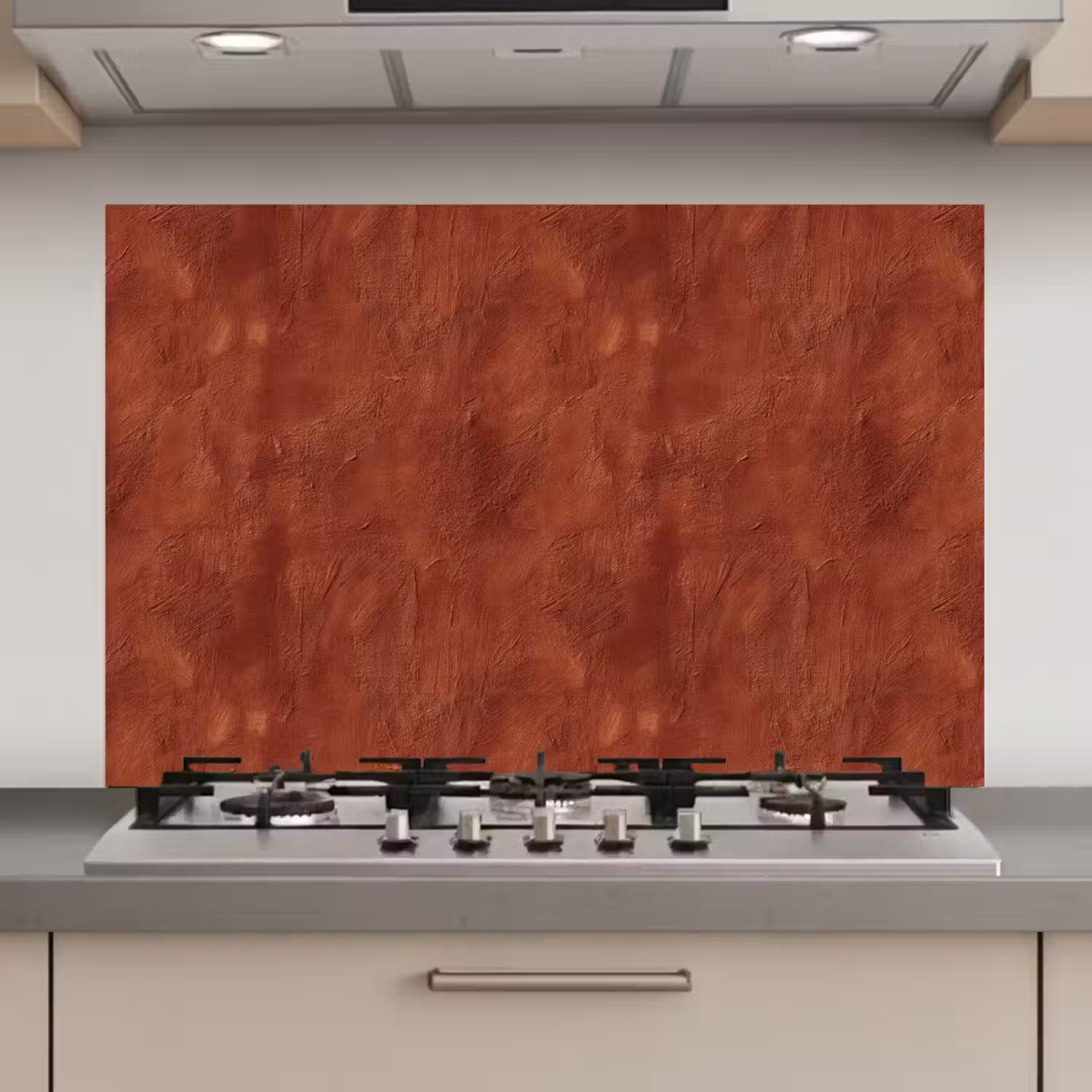 Stucwerk - Textuur - Terracotta keuken achterwand spatscherm klein 900 -3d_website