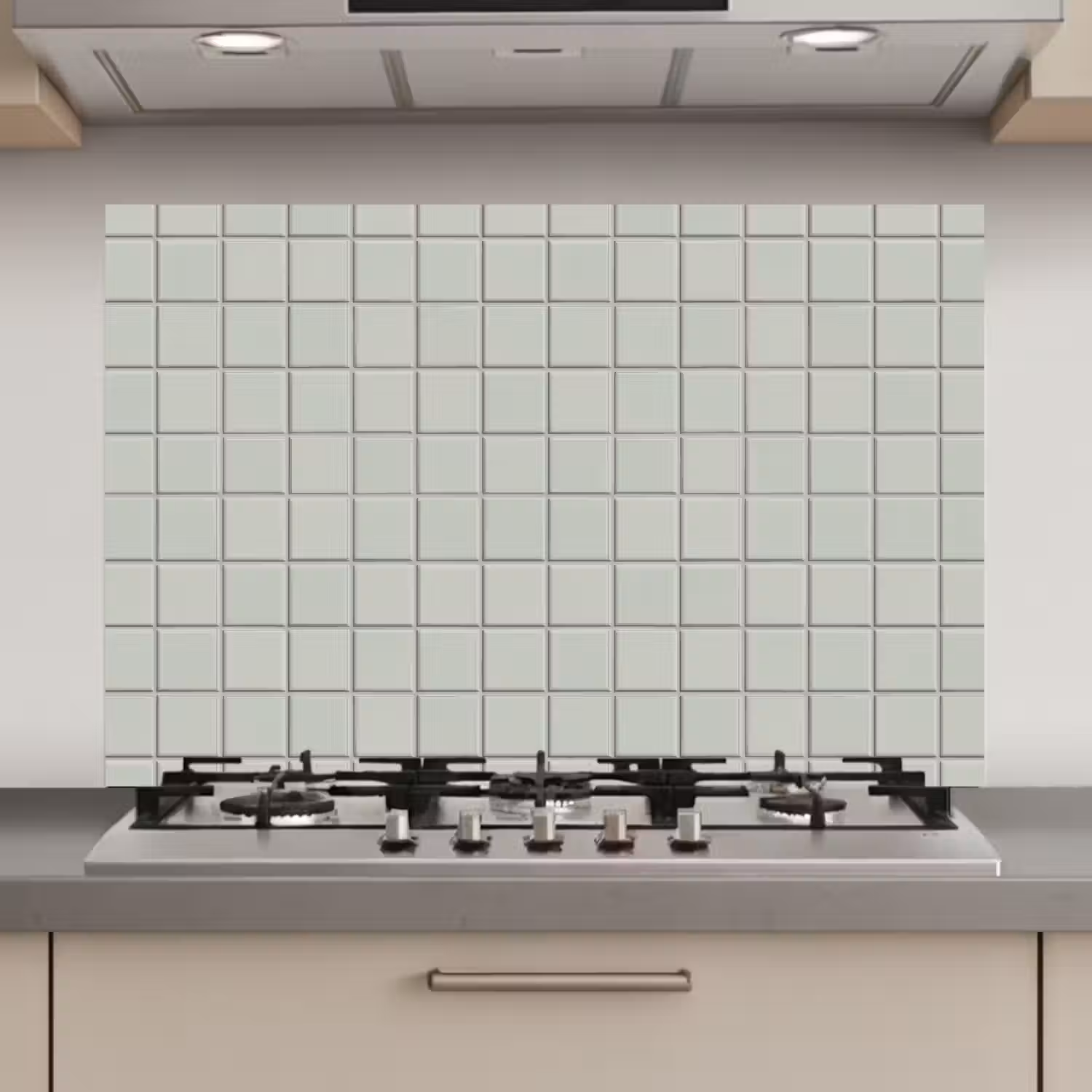 Tegel - Patroon - Lichtgroen keuken achterwand spatscherm klein 900 -3d_website
