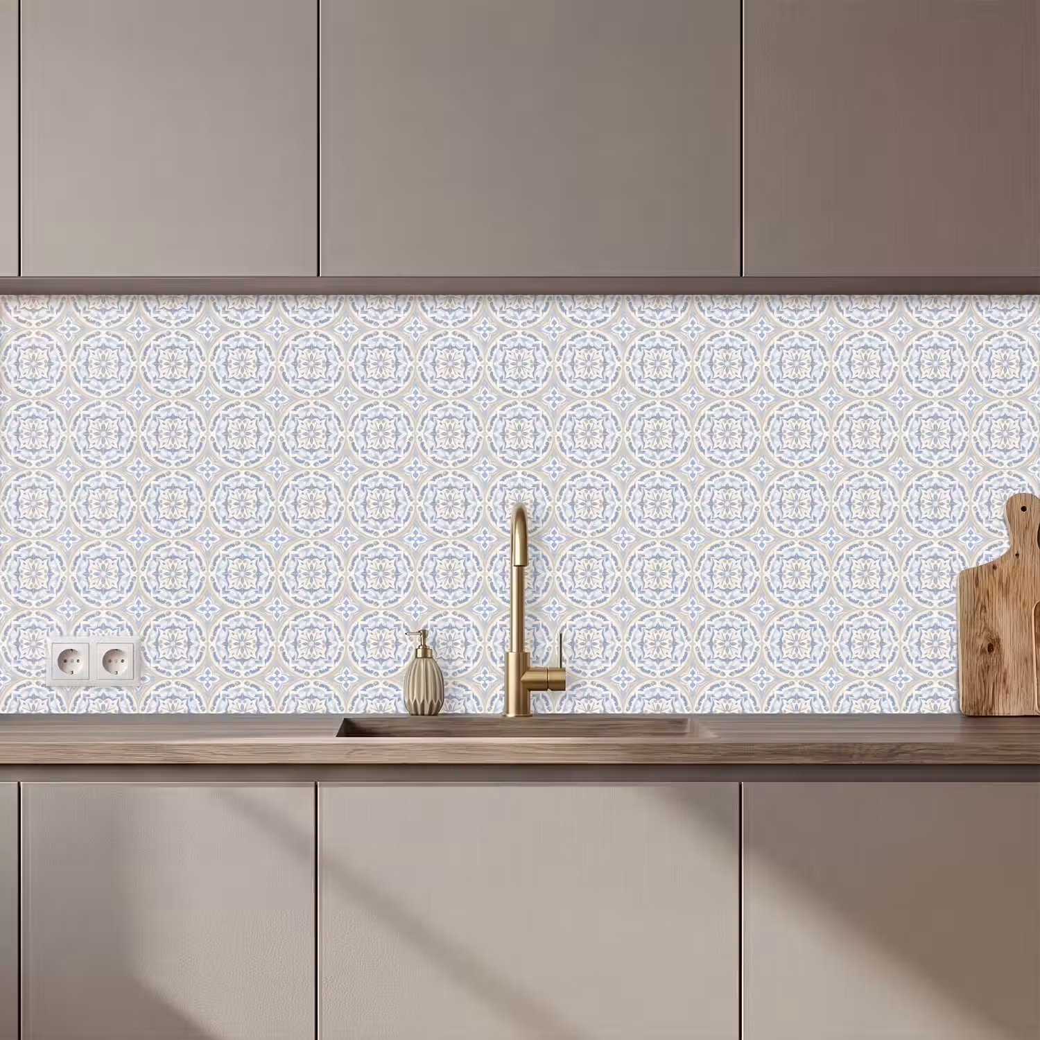 Tegel - Patroon - Meerkleurig keuken achterwand 2 middel 871 zz_3dshopping