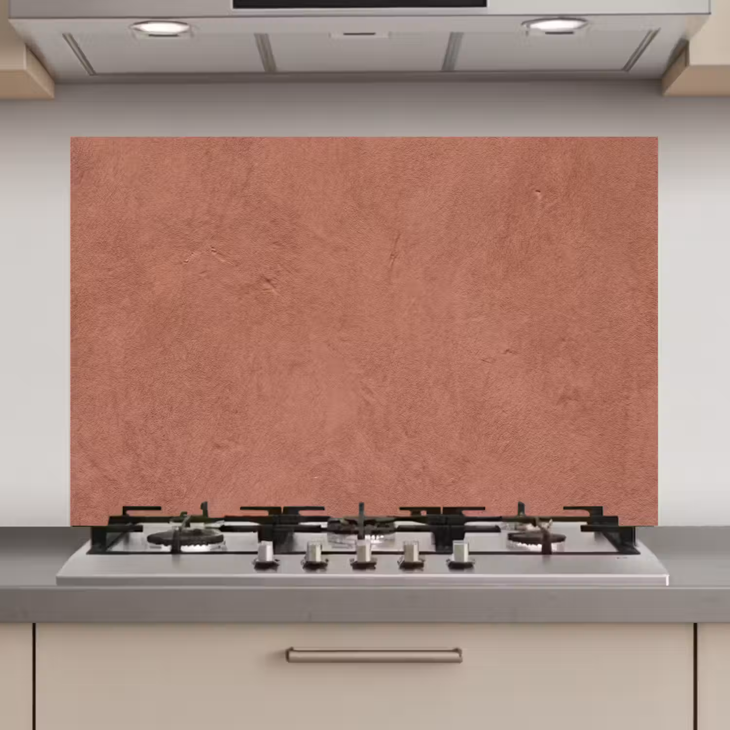 Textuur - Roodbruin - Grof - Modern keuken achterwand spatscherm klein -3d_website
